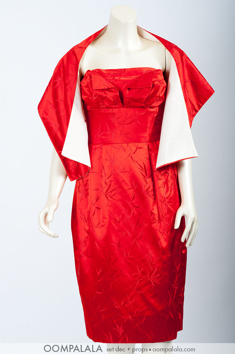 red silk cocktail dress with matching shoulder coverup 7689 red silk cocktail dress with matching shoulder coverup