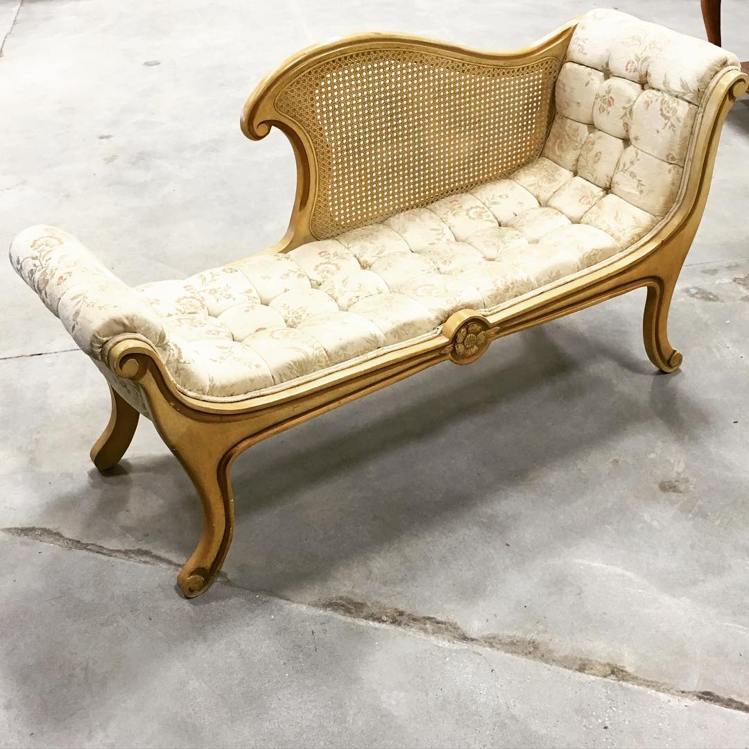 French Provincial fainting couch